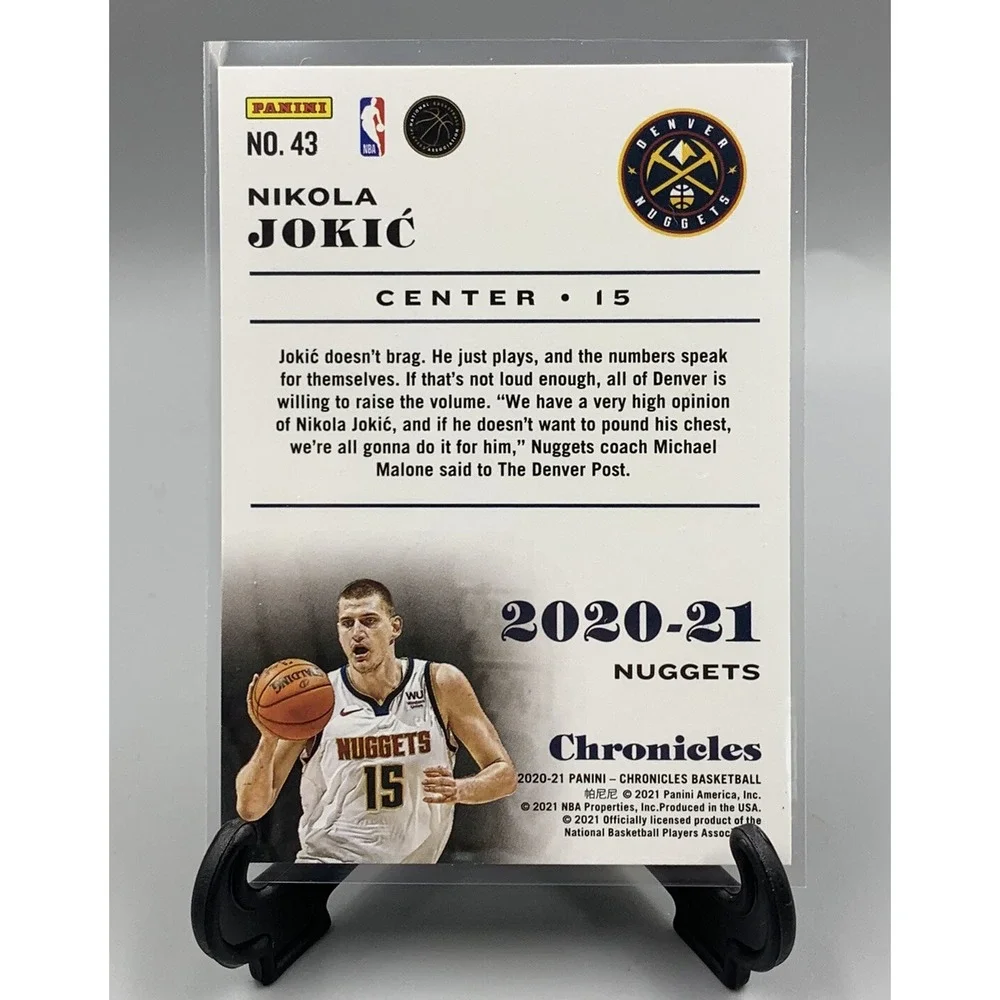 NIKOLA JOKIC '20-21 CHRONICLES GREEN PARALLEL Denver Nuggets MVP!‎